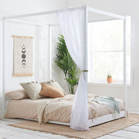 Olivia's Dante Four Poster Bed in White