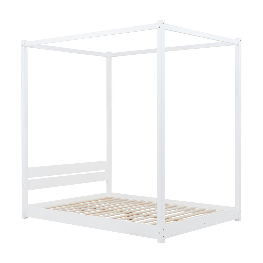 Olivia's Dante Four Poster Bed in White