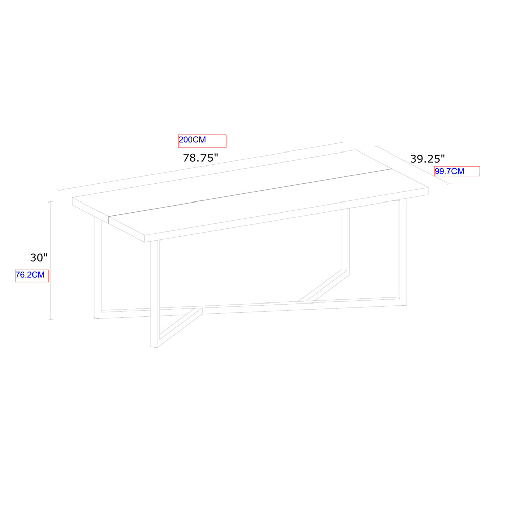 DI Designs Overbury 6-8 Seater Dining Table - Chocolate Brown