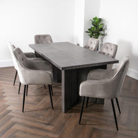 Native Home Ascot 6 Seater Grey Oak Dining Table