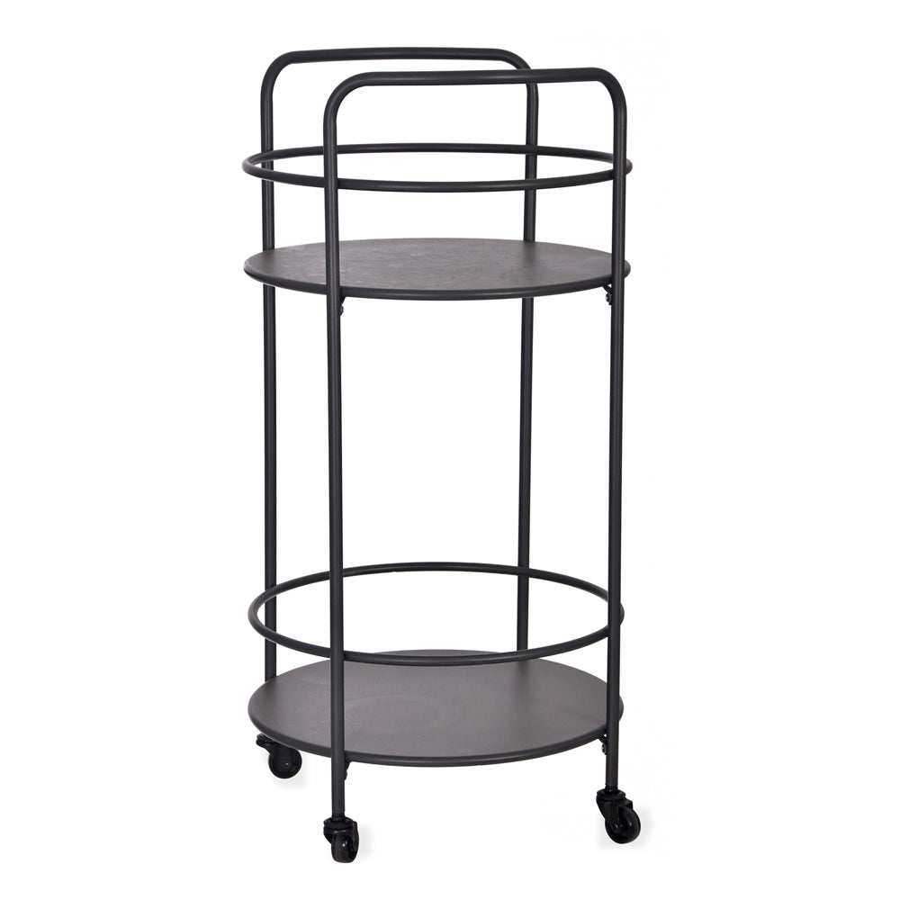 Garden Trading Round Drinks Trolley in Carbon