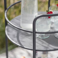 Garden Trading Round Drinks Trolley in Carbon