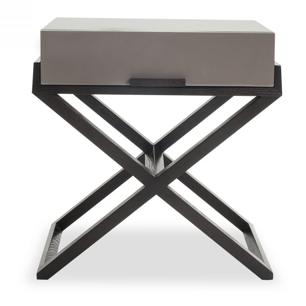 Liang & Eimil Boston Bedside Table Taupe Grey