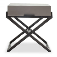 Liang & Eimil Boston Bedside Table Taupe Grey