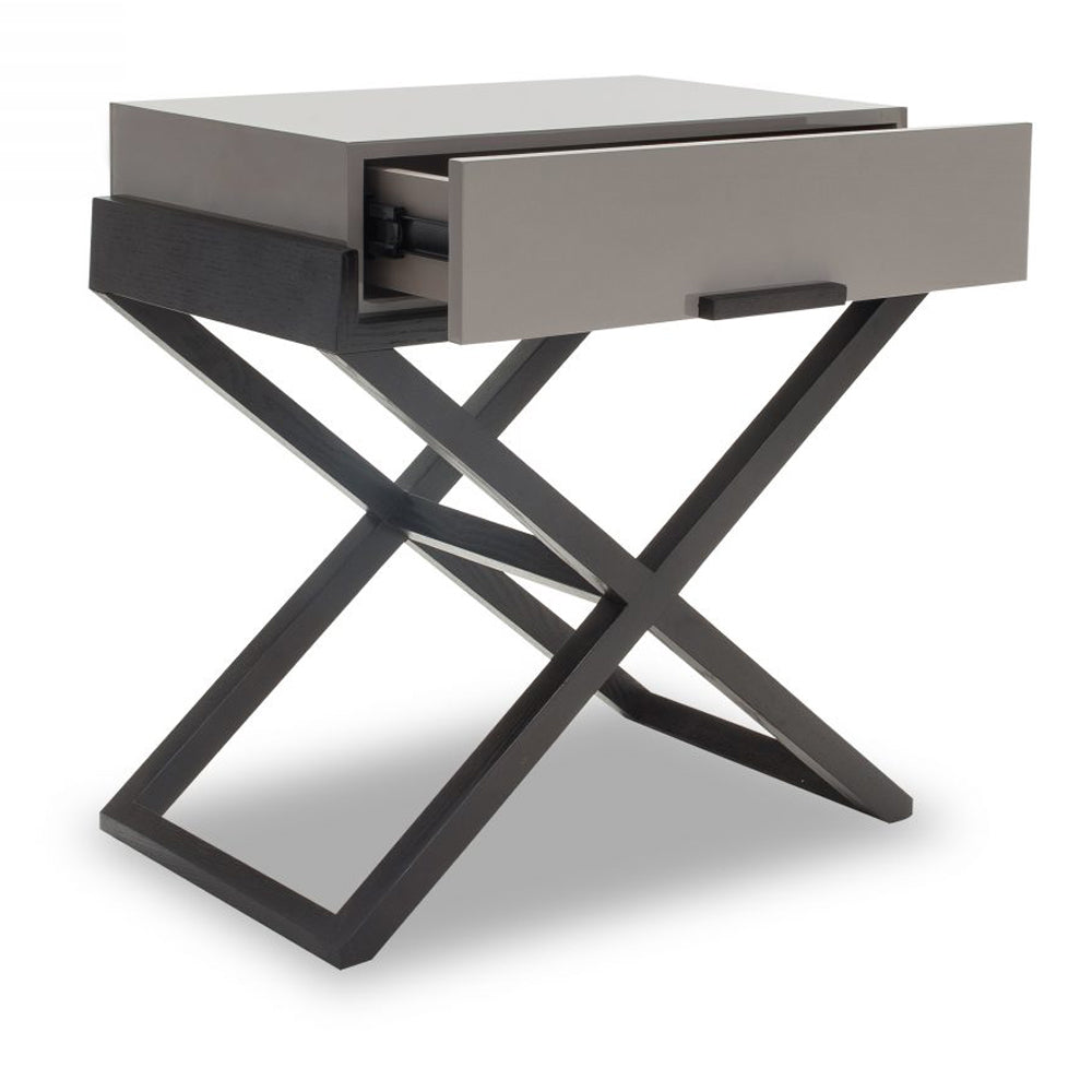 Liang & Eimil Boston Bedside Table Taupe Grey