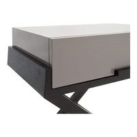 Liang & Eimil Boston Bedside Table Taupe Grey