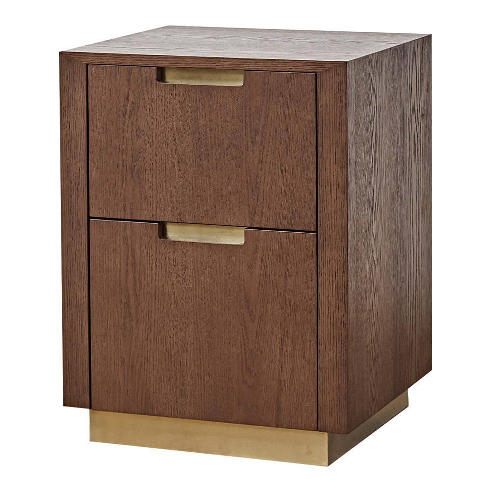  LiangAndEimilLarge-Liang & Eimil Balkan Bedside Table Classic Brown finished-Brown 373 