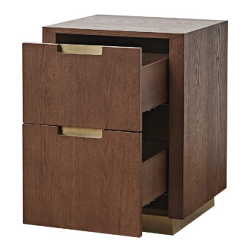  LiangAndEimilLarge-Liang & Eimil Balkan Bedside Table Classic Brown finished-Brown 213 