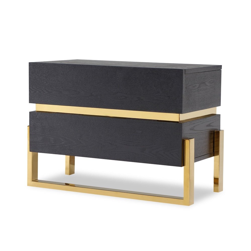  LiangAndEimilLarge-Liang & Eimil Enigma Bedside Table Brass-Black 41 