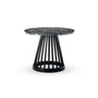 Tom Dixon Fan Table with Black Base & Pebble Marble Top