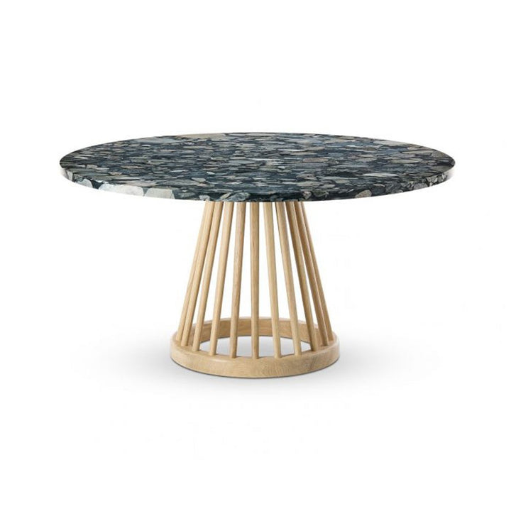 Fan Table - Natural Base & Pebble Marble Top Tom Dixon 3