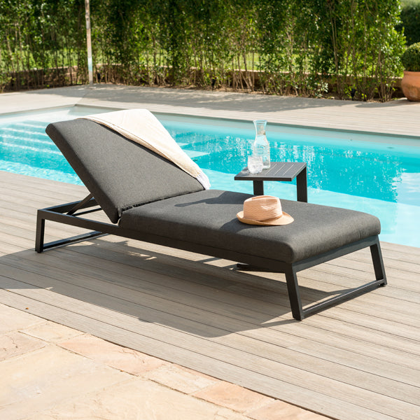 Maze Allure Charcoal Outdoor Lounger