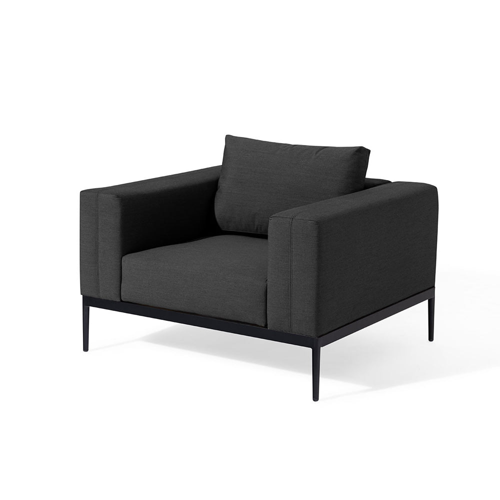 Maze Eve 3 Seat Sofa Set Charcoal