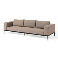 Maze Eve 3 Seat Sofa Set Taupe