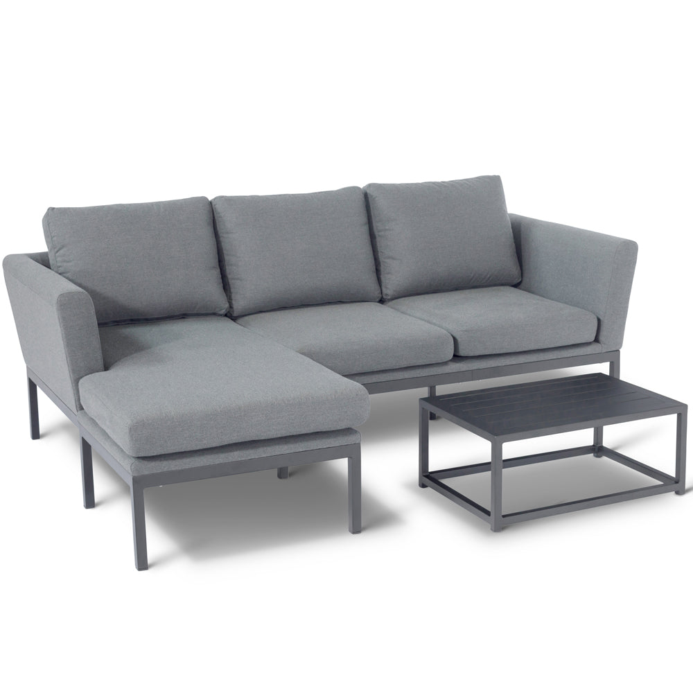 Maze Pulse Chaise Sofa Set Flanelle