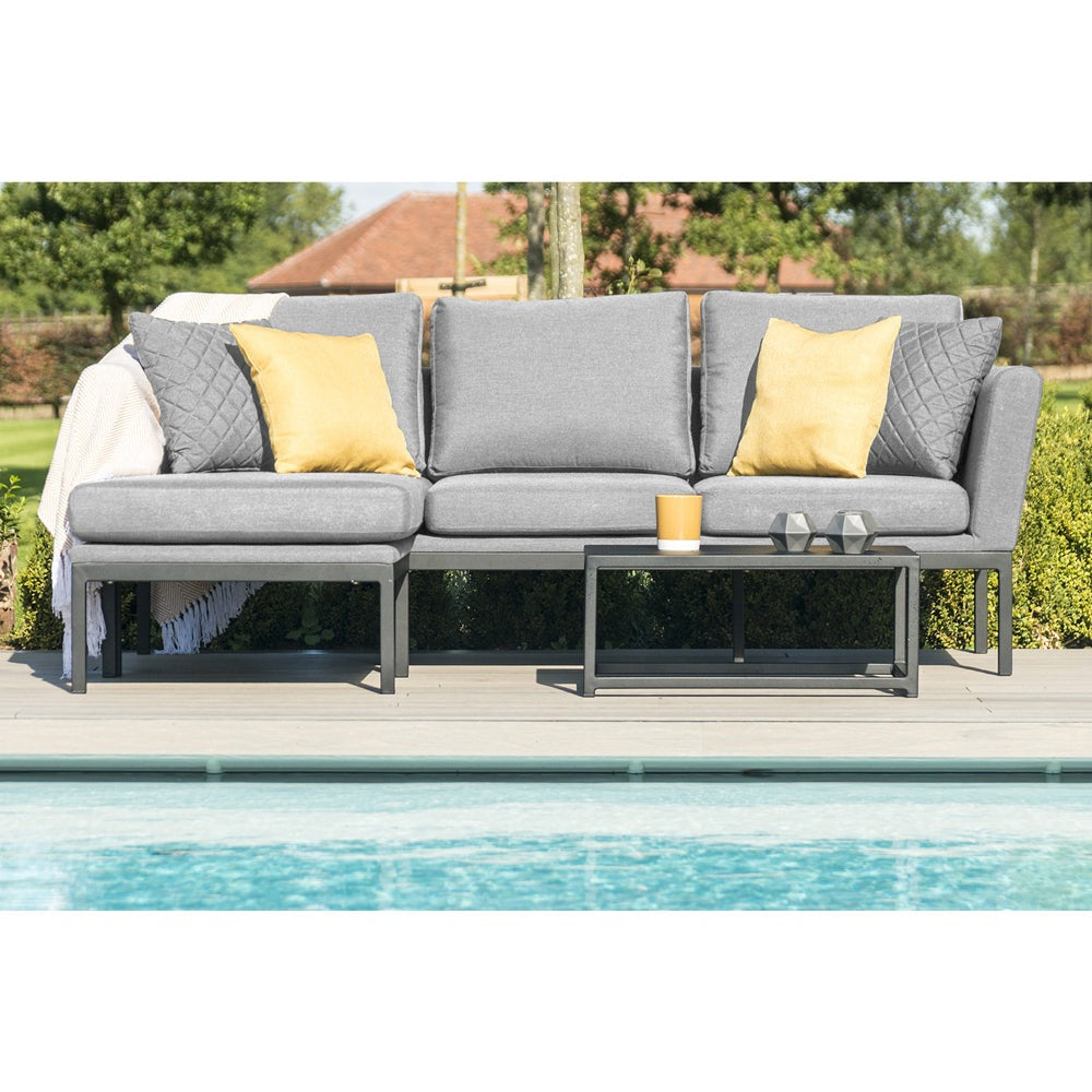 Maze Pulse Chaise Sofa Set Flanelle