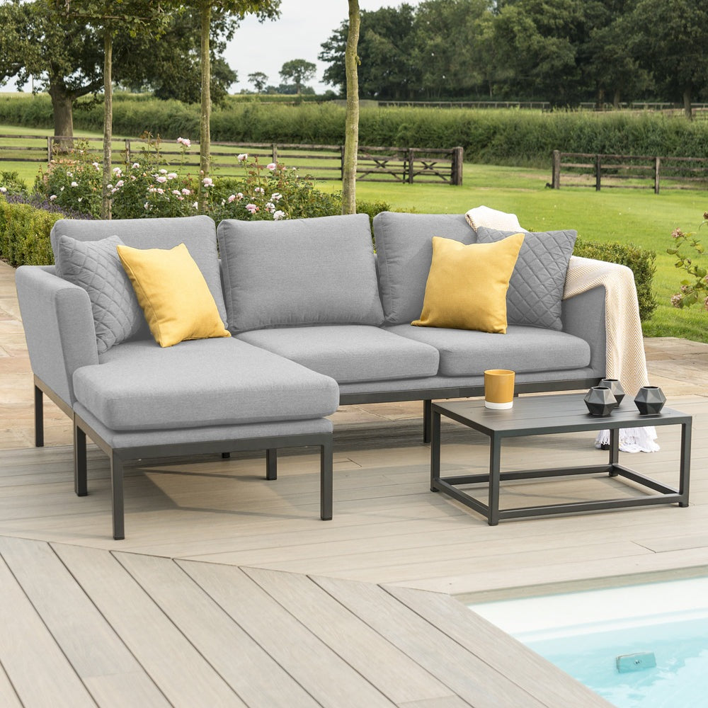 Maze Pulse Chaise Sofa Set Flanelle