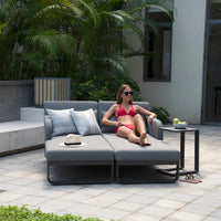 Maze Unity Sunlounger Flanelle