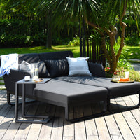 Maze Unity Sunlounger Set Charcoal