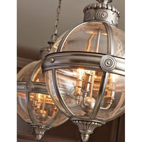 Elstead Adams 3 Light Chandelier Antique Nickel