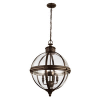 Elstead Adams 4 Light British Chandelier Bronze