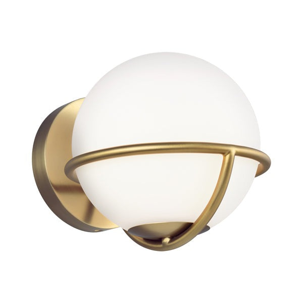 Elstead Apollo 1 Light Wall Light Burnished Brass