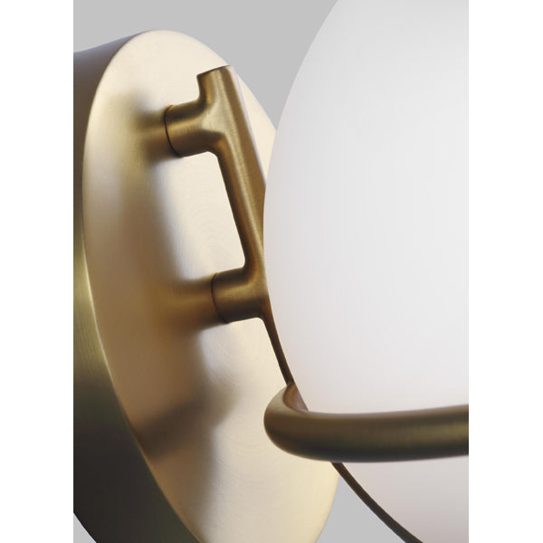 Elstead Apollo 1 Light Wall Light Burnished Brass