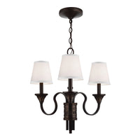 Elstead Feiss Arbor Creek 3 Light Chandelier Arbor Bronze