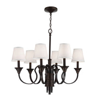 Elstead Feiss Arbor Creek 6 Light Chandelier Arbor Bronze