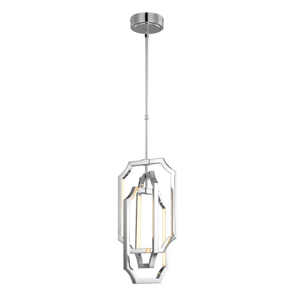 Elstead Feiss Audrie 6 Light Pendant Polished Nickel