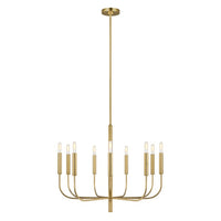 Elstead Brianna 9 Light Chandelier Burnished Brass