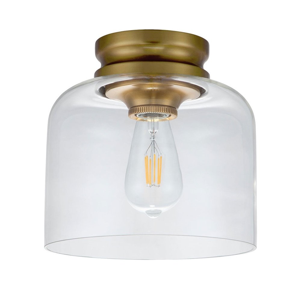 Feiss Hounslow Flush Light - Brass Elstead 2