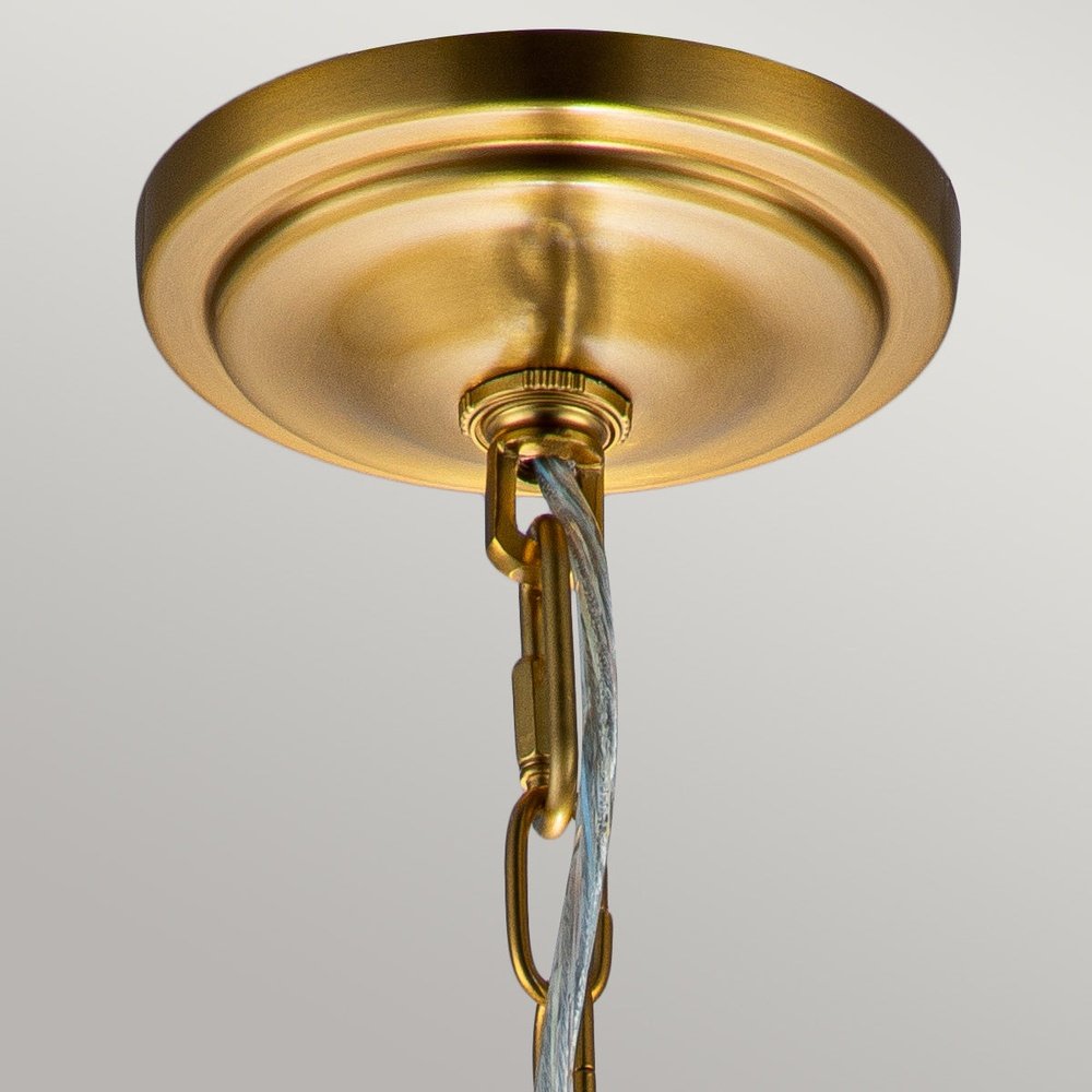 Feiss Hounslow 1 Light Mini Pendant Light in Brass