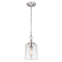 Elstead Hounslow 1 Light Pendant Polished Nickel