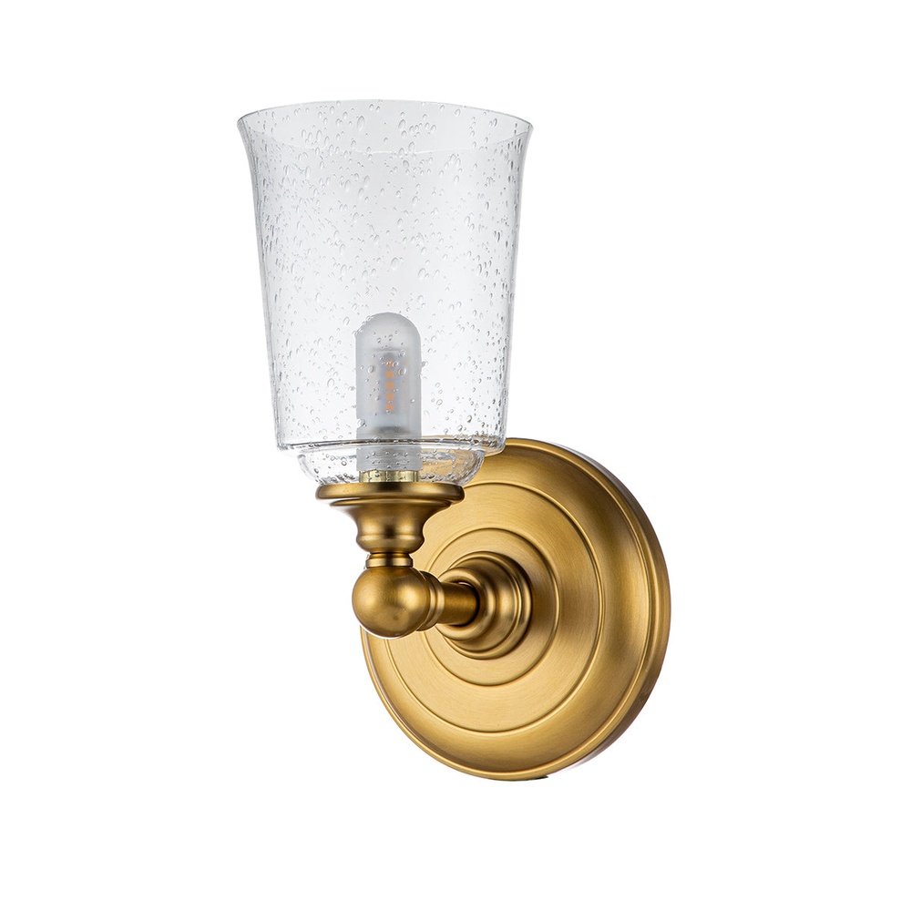 Feiss Huguenot Lake 1 Light Wall Light in Brass