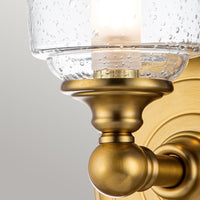 Feiss Huguenot Lake 1 Light Wall Light in Brass