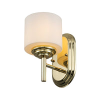 Feiss Malibu 1 Light Wall Light in Polished Brass