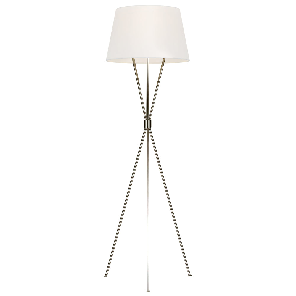 Penny Floor Lamp - Polished Nickel Elstead 1