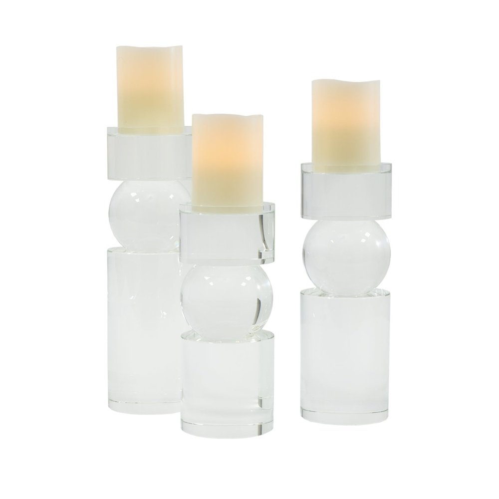 Liang & Eimil Crystal Glass Candleholder (Medium)