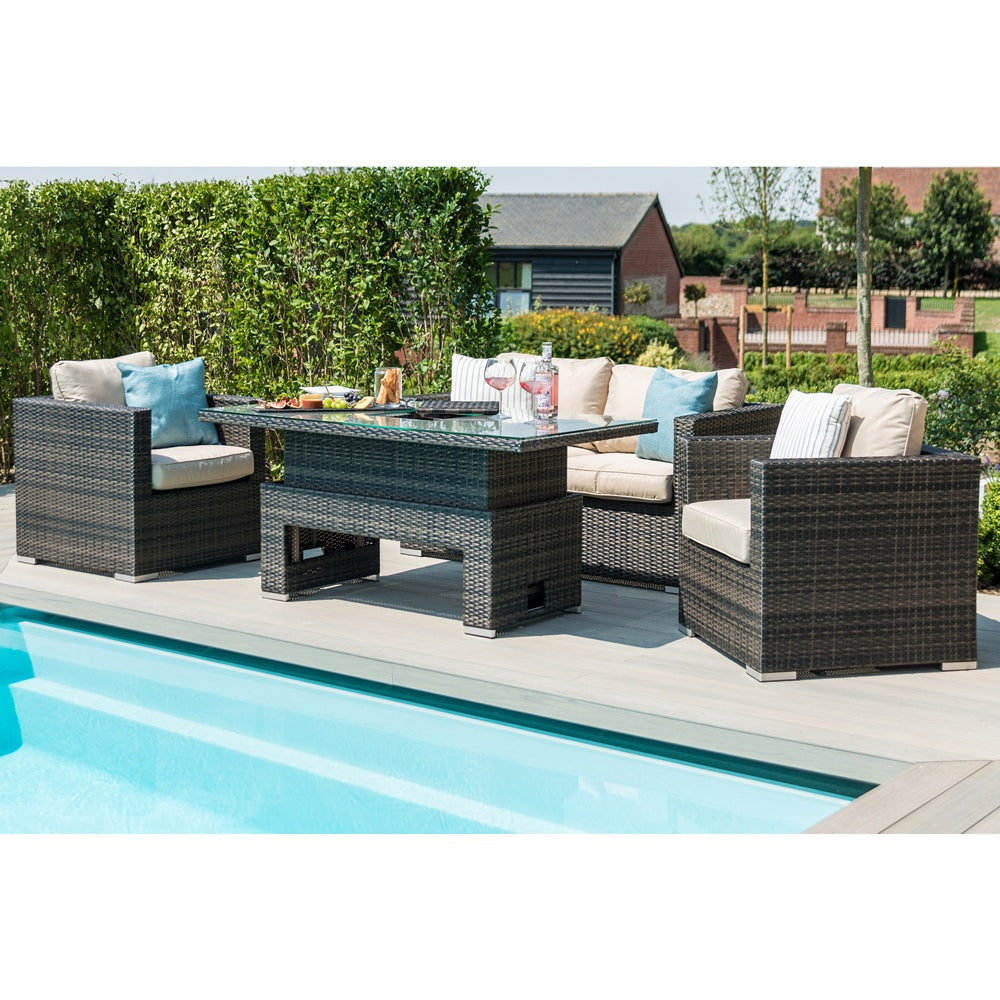 Maze rattan rising discount table