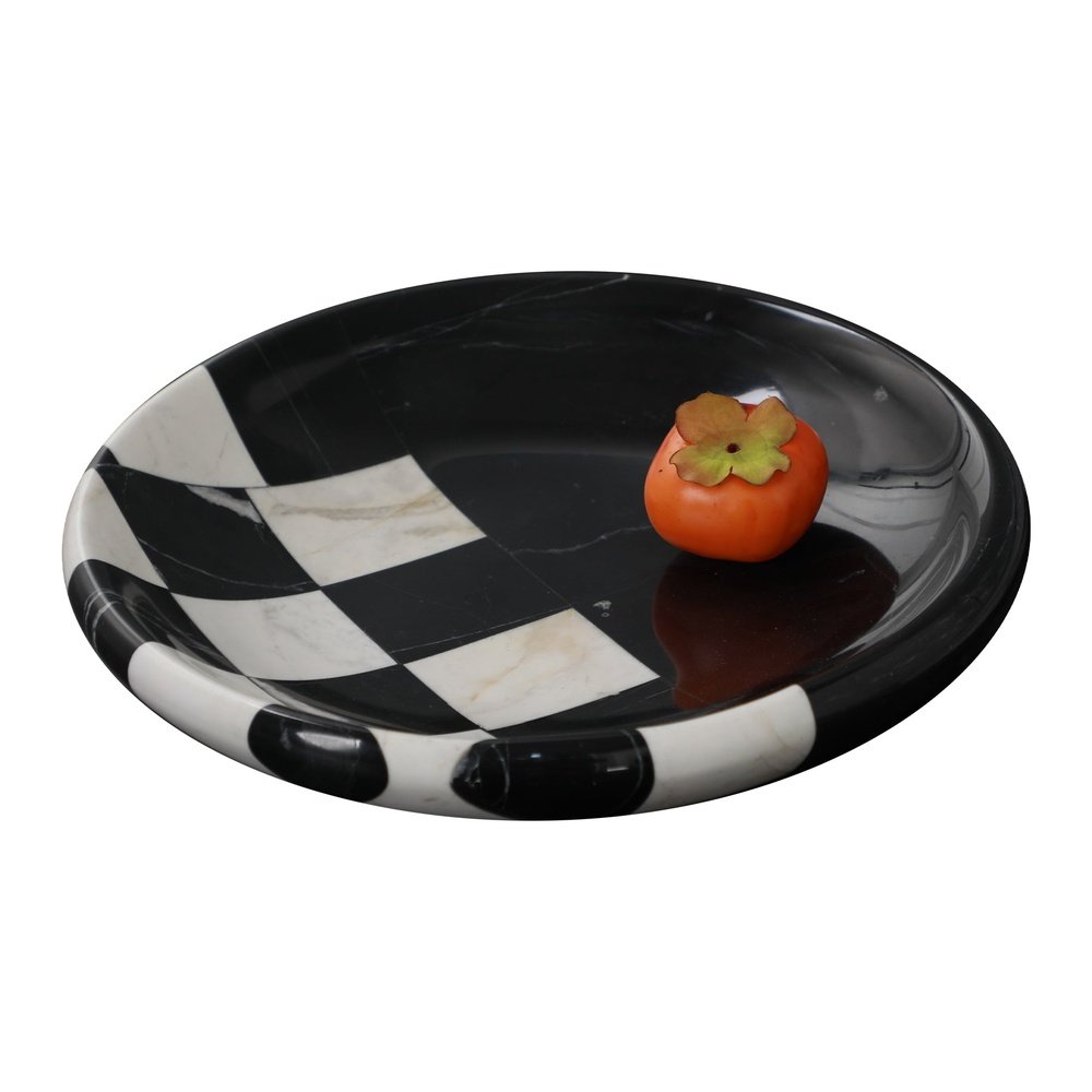  LiangAndEimil-Liang and Eimil Courtly Check Tray-Black 597 