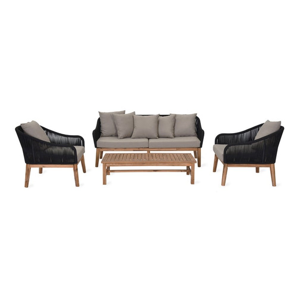 Garden Trading Luccombe Sofa Set Black