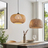 Gallery Interiors Bayley 1 Globe Pendant Light in Natural