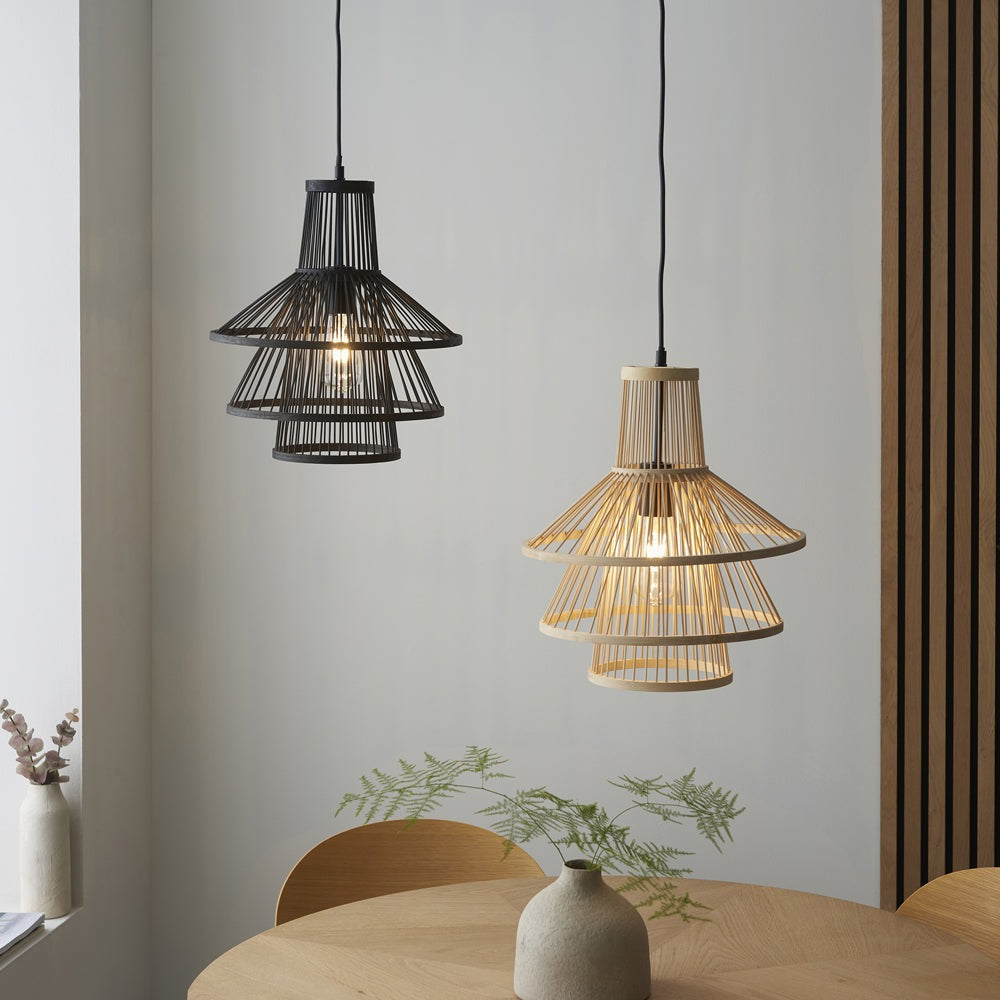 Black conical deals pendant light