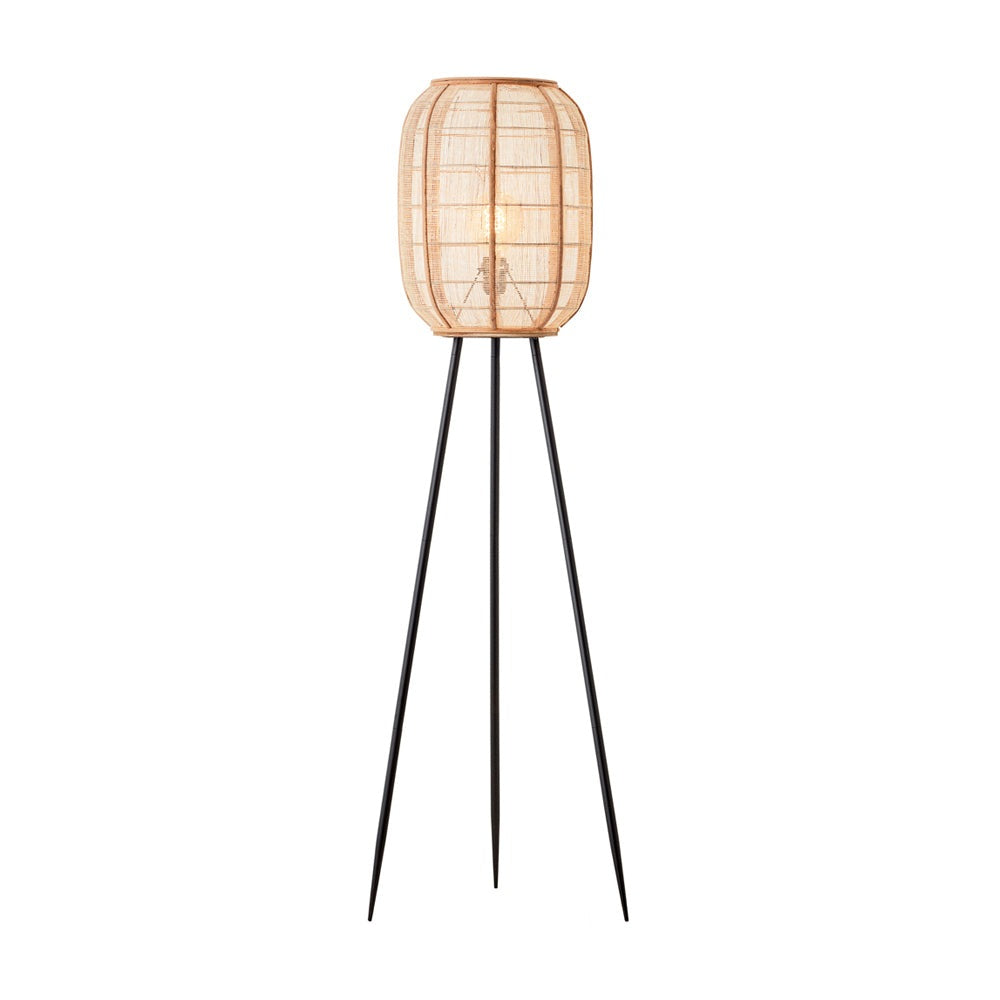 Zane Floor Lamp - Natural & Black GalleryDirect 1