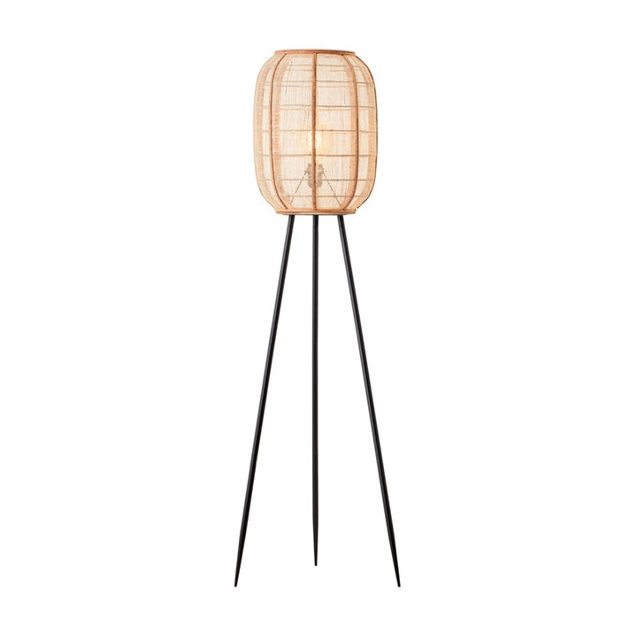 Zane Floor Lamp - Natural & Black GalleryDirect 1