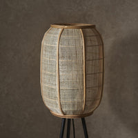 Gallery Interiors Zane Floor Lamp in Natural & Black