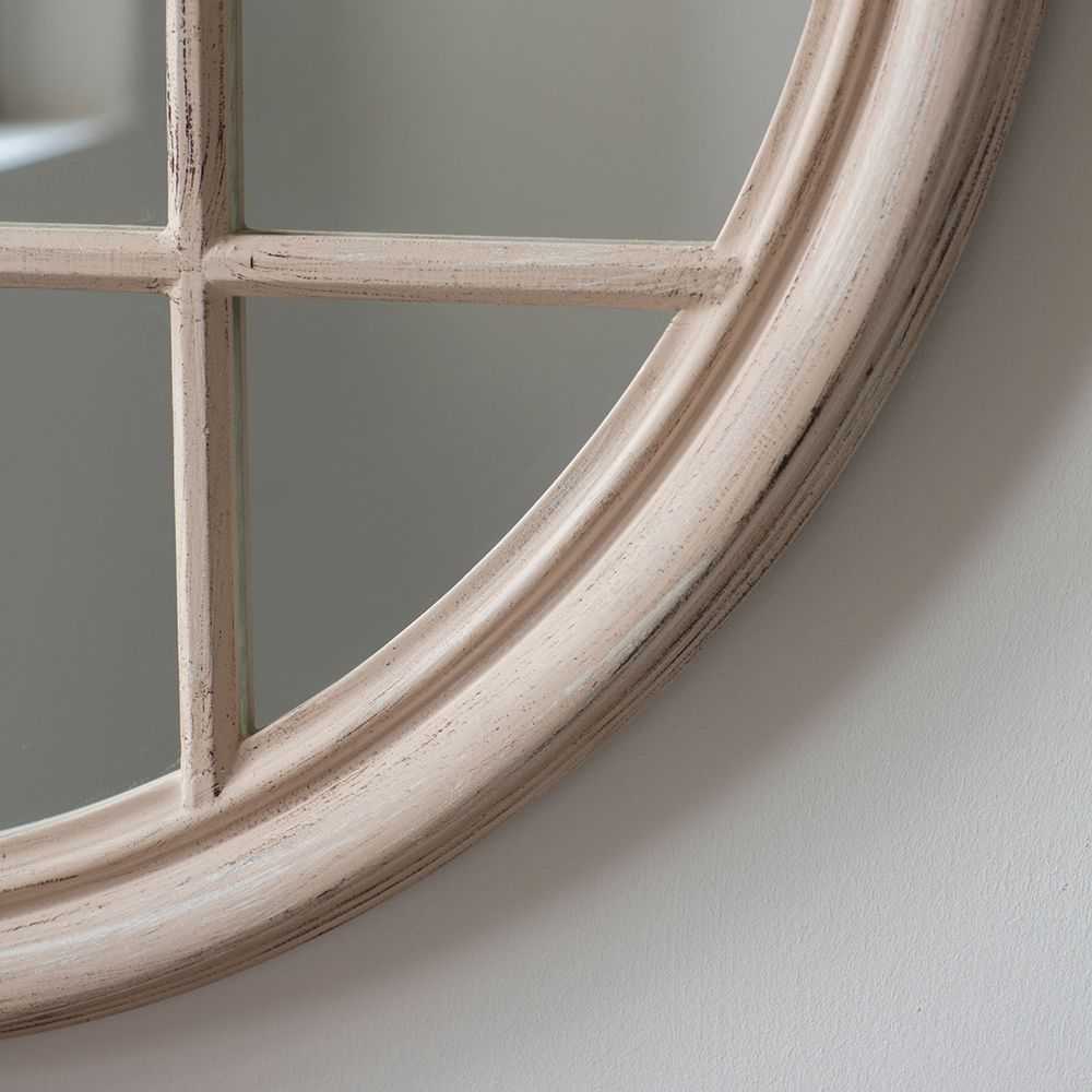 Gallery Interiors Eccleston Round Mirror in Natural