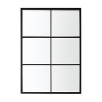 Gallery Interiors Knowles Outdoor Mirror in Black