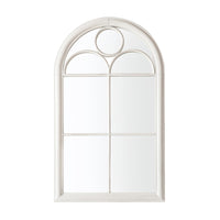 Gallery Interiors Napstead Outdoor Mirror in White